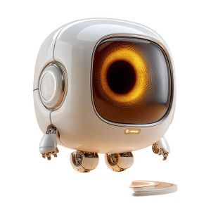 Futuristic Levitating Robot Vinyl Car Decal Sticker – Waterproof & UV-Resistant 6.826666666666667"