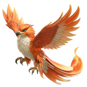 Phoenix Hawk Pokémon Vinyl Car Decal Sticker – Waterproof & UV-Resistant 6.826666666666667"