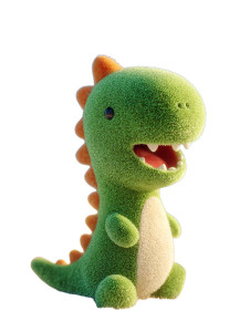 Happy Dinosaur Vinyl Car Decal Sticker – Waterproof & UV-Resistant 8.213333333333333"