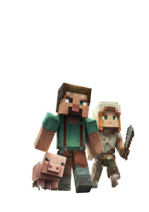 Minecraft Forest Scene V2 Vinyl Car Decal Sticker – Waterproof & UV-Resistant 8.6