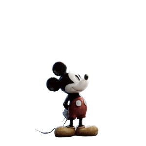 Mickey Mouse Night Vinyl Car Decal Sticker – Waterproof & UV-Resistant 3.4133333333333336"