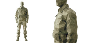 Low-Poly Soldier Vinyl Car Decal Sticker – Waterproof & UV-Resistant 5.12"