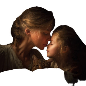 Mother And Daughter V121 Vinyl Car Decal Sticker – Waterproof & UV-Resistant 3.4133333333333336"