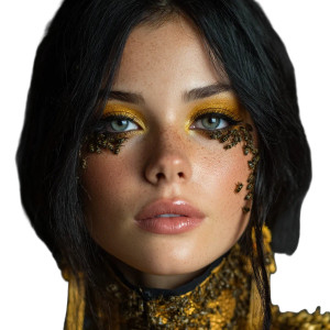 Bees And Honey Portrait Vinyl Car Decal Sticker – Waterproof & UV-Resistant 6.826666666666667"