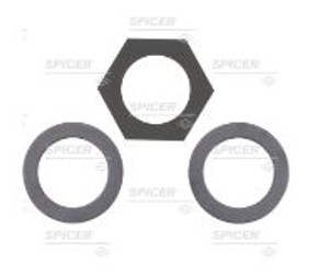 Dana 60 Axle Pinion Yoke Nut Washer Kit| High Quality OE Replacement| Round Metal Washers, Composite Hexagon Washer