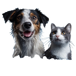 Wet Pets Duo Vinyl Car Decal Sticker – Waterproof & UV-Resistant 6.826666666666667"