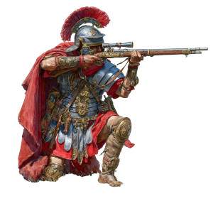 Roman Musketeer Vinyl Car Decal Sticker – Waterproof & UV-Resistant 3.4133333333333336"