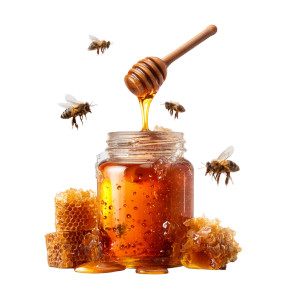 Honey Jar Scene V2 Vinyl Car Decal Sticker – Waterproof & UV-Resistant 3.4133333333333336"