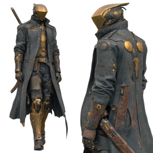 Epic Futuristic Knight Vinyl Car Decal Sticker – Waterproof & UV-Resistant 3.4133333333333336"