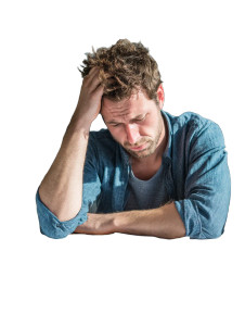 Stressed Man Working V2 Vinyl Car Decal Sticker – Waterproof & UV-Resistant 8.213333333333333"