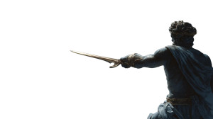 Greek God Vs Spaceship Vinyl Car Decal Sticker – Waterproof & UV-Resistant 5.4