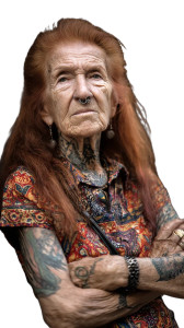 Fierce Elderly Woman Vinyl Car Decal Sticker – Waterproof & UV-Resistant 4.8533333333333335" Fierce Elderly Woman Vinyl Car Decal Sticker – Waterproof & UV-Resistant 4.8533333333333335"