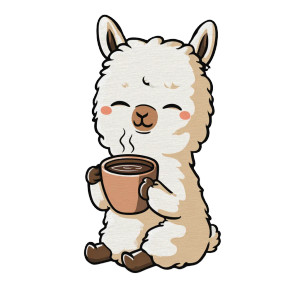 Cute Alpaca Coffee Vinyl Car Decal Sticker – Waterproof & UV-Resistant 6.826666666666667" Cute Alpaca Coffee Vinyl Car Decal Sticker – Waterproof & UV-Resistant 6.826666666666667"