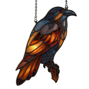 Raven Suncatcher Vinyl Car Decal Sticker – Waterproof & UV-Resistant 3.4133333333333336"