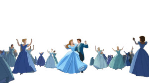 Cinderella Dancing Prince Vinyl Car Decal Sticker – Waterproof & UV-Resistant 2.72"