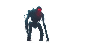 Giant Scary Robot Vinyl Car Decal Sticker – Waterproof & UV-Resistant 5.4