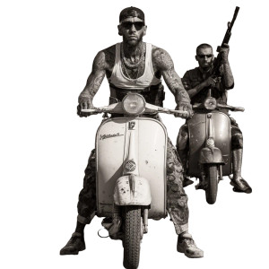 Gang On Mopeds Vinyl Car Decal Sticker – Waterproof & UV-Resistant 3.4133333333333336"