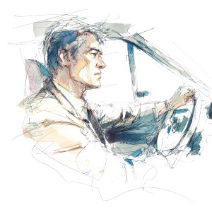 Man In Car V6 Vinyl Car Decal Sticker – Waterproof & UV-Resistant 3.4133333333333336"