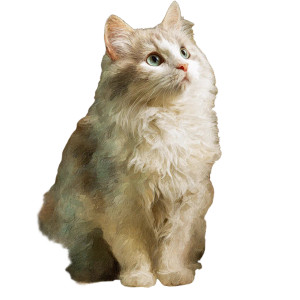 Adorable Sitting Cat Vinyl Car Decal Sticker – Waterproof & UV-Resistant 3.4133333333333336"