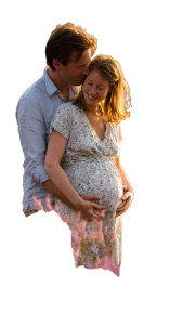 Pregnant Couple In Field Vinyl Car Decal Sticker – Waterproof & UV-Resistant 9.706666666666667" Pregnant Couple In Field Vinyl Car Decal Sticker – Waterproof & UV-Resistant 9.706666666666667"