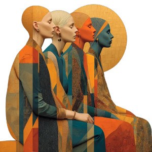 Bald Women Mural Vinyl Car Decal Sticker – Waterproof & UV-Resistant 3.4133333333333336"