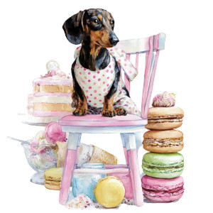 Playful Baking Dachshund Vinyl Car Decal Sticker – Waterproof & UV-Resistant 3.4133333333333336" Playful Baking Dachshund Vinyl Car Decal Sticker – Waterproof & UV-Resistant 3.4133333333333336"