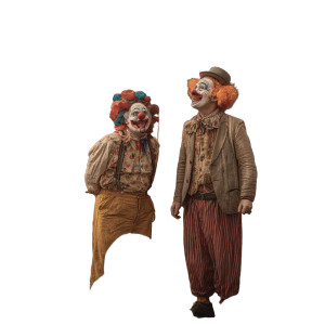 Clown Drama Vinyl Car Decal Sticker – Waterproof & UV-Resistant 3.4133333333333336"