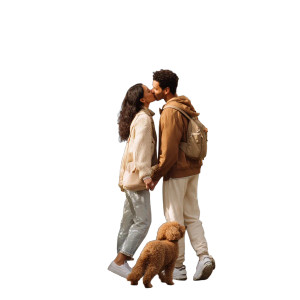 Kissing Couple, Dog Vinyl Car Decal Sticker – Waterproof & UV-Resistant 3.4133333333333336" Kissing Couple, Dog Vinyl Car Decal Sticker – Waterproof & UV-Resistant 3.4133333333333336"