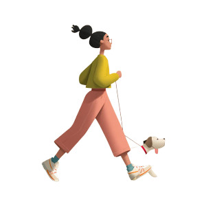 Jogging With Dog V2 Vinyl Car Decal Sticker – Waterproof & UV-Resistant 6.826666666666667"