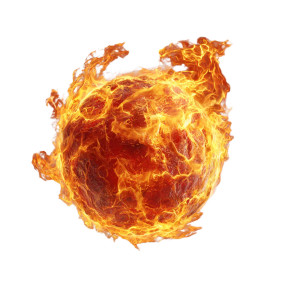 Magical Fireball Vinyl Car Decal Sticker – Waterproof & UV-Resistant 3.4133333333333336"