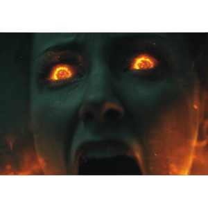 Fiery-Eyed Scream Vinyl Car Decal Sticker – Waterproof & UV-Resistant 3.4133333333333336" Fiery-Eyed Scream Vinyl Car Decal Sticker – Waterproof & UV-Resistant 3.4133333333333336"