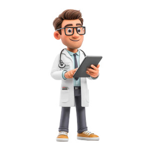 Modern Doctor Tablet Vinyl Car Decal Sticker – Waterproof & UV-Resistant 6.826666666666667"