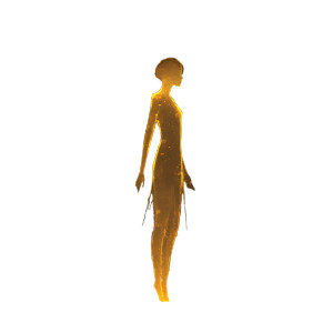 Golden Energy Silhouette Vinyl Car Decal Sticker – Waterproof & UV-Resistant 6.826666666666667"