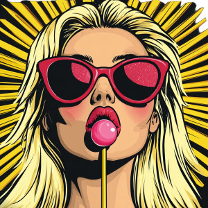 Cartoon Woman Head V2 Vinyl Car Decal Sticker – Waterproof & UV-Resistant 3.4133333333333336"