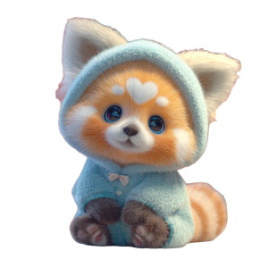 Adorable Red Panda Vinyl Car Decal Sticker – Waterproof & UV-Resistant 3.4133333333333336"