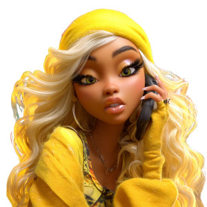 Glam Cartoon Character Vinyl Car Decal Sticker – Waterproof & UV-Resistant 3.4133333333333336" Glam Cartoon Character Vinyl Car Decal Sticker – Waterproof & UV-Resistant 3.4133333333333336"