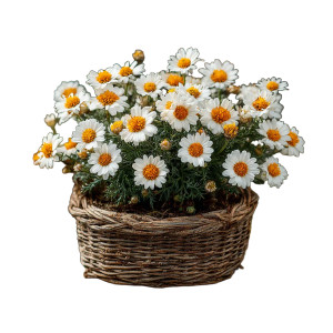 Daisies In Basket Vinyl Car Decal Sticker – Waterproof & UV-Resistant 3.4133333333333336"