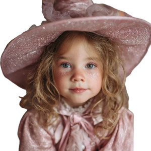 Pink Witch Toddler Vinyl Car Decal Sticker – Waterproof & UV-Resistant 3.4133333333333336"