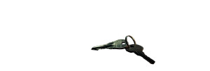 Worn Metal Keys Vinyl Car Decal Sticker – Waterproof & UV-Resistant 2.1333333333333333"