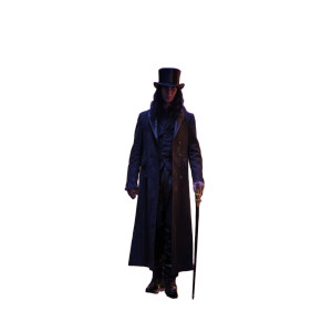 Mysterious Gentleman V2 Vinyl Car Decal Sticker – Waterproof & UV-Resistant 3.4133333333333336"