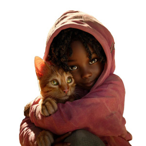 Girl With Cat Eyes Vinyl Car Decal Sticker – Waterproof & UV-Resistant 6.826666666666667"