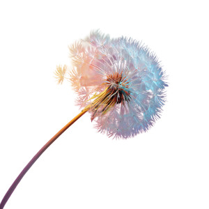 Flying White Dandelion Vinyl Car Decal Sticker – Waterproof & UV-Resistant 3.4133333333333336"