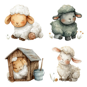 Cute Sheep Bundle Vinyl Car Decal Sticker – Waterproof & UV-Resistant 3.4133333333333336" Cute Sheep Bundle Vinyl Car Decal Sticker – Waterproof & UV-Resistant 3.4133333333333336"