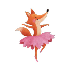 Pink Tutu Fox Vinyl Car Decal Sticker – Waterproof & UV-Resistant 3.4133333333333336"