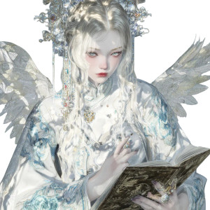Miao Holy Maiden Vinyl Car Decal Sticker – Waterproof & UV-Resistant 3.4133333333333336"