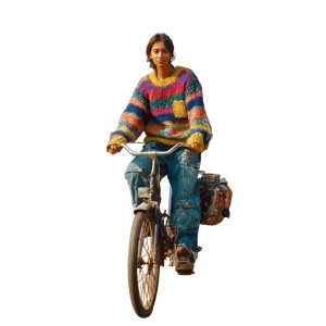Youthful Bike Ride Vinyl Car Decal Sticker – Waterproof & UV-Resistant 6.826666666666667"