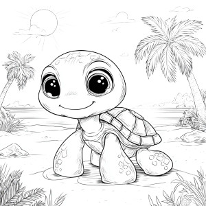 Kawaii Turtle Coloring Vinyl Car Decal Sticker – Waterproof & UV-Resistant 3.4133333333333336" Kawaii Turtle Coloring Vinyl Car Decal Sticker – Waterproof & UV-Resistant 3.4133333333333336"