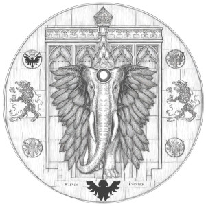 Heraldic Elephant Shield Vinyl Car Decal Sticker – Waterproof & UV-Resistant 6.826666666666667" Heraldic Elephant Shield Vinyl Car Decal Sticker – Waterproof & UV-Resistant 6.826666666666667"