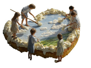 Children On Cake Vinyl Car Decal Sticker – Waterproof & UV-Resistant 3.0933333333333333" Children On Cake Vinyl Car Decal Sticker – Waterproof & UV-Resistant 3.0933333333333333"