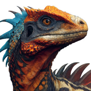 Prehistoric Hybrid Reptile Vinyl Car Decal Sticker – Waterproof & UV-Resistant 3.4133333333333336"